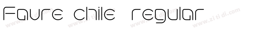 Favre-chile- regular字体转换